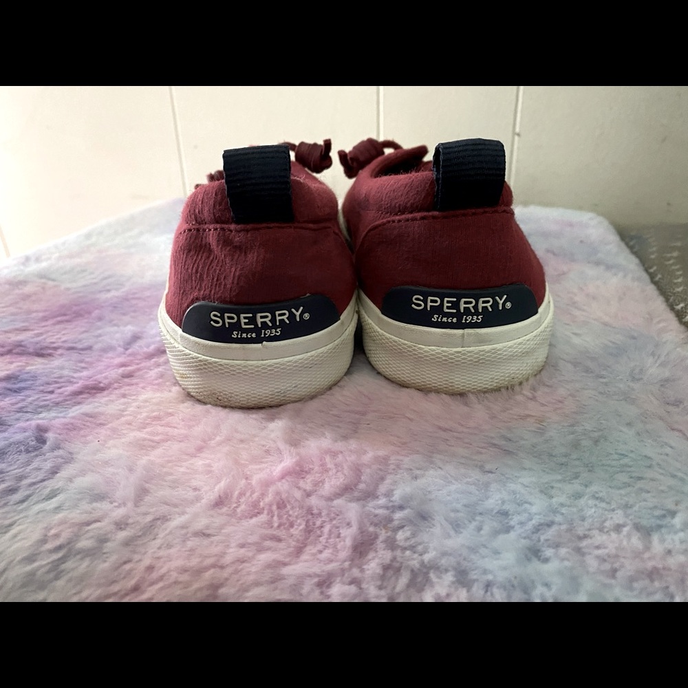 Maroon Sperrys